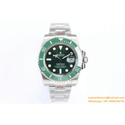 Submariner 116610LV Hulk 40mm SS/SS Green Dial EWF VS3135