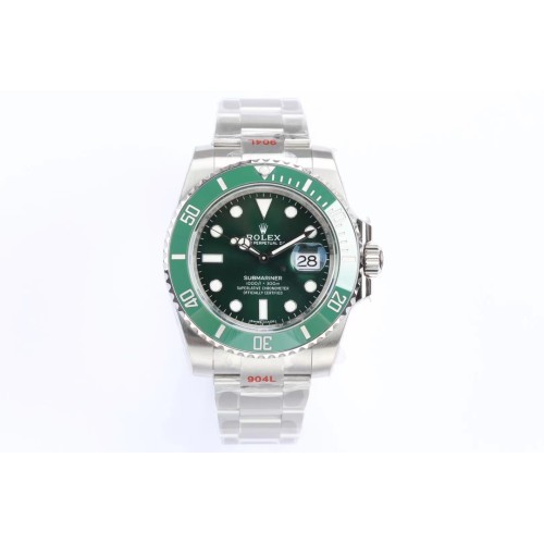 Submariner 116610LV Hulk 40mm SS/SS Green Dial EWF VS3135