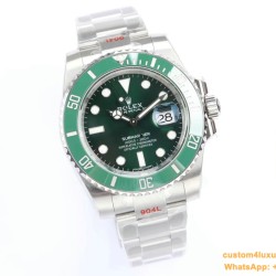 Submariner 116610LV Hulk 40mm SS/SS Green Dial EWF VS3135