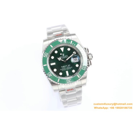 Submariner 116610LV Hulk 40mm SS/SS Green Dial EWF VS3135