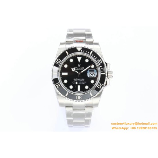 Submariner 124060 904L SS/SS Black EWF Asia 3135