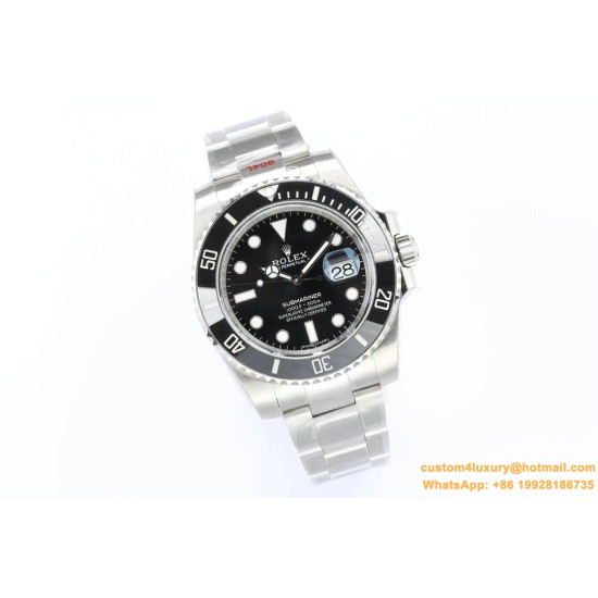 Submariner 124060 904L SS/SS Black EWF Asia 3135