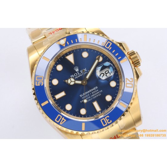 Submariner 126618LB 904L YG/YG Blue EWF Asian 3235