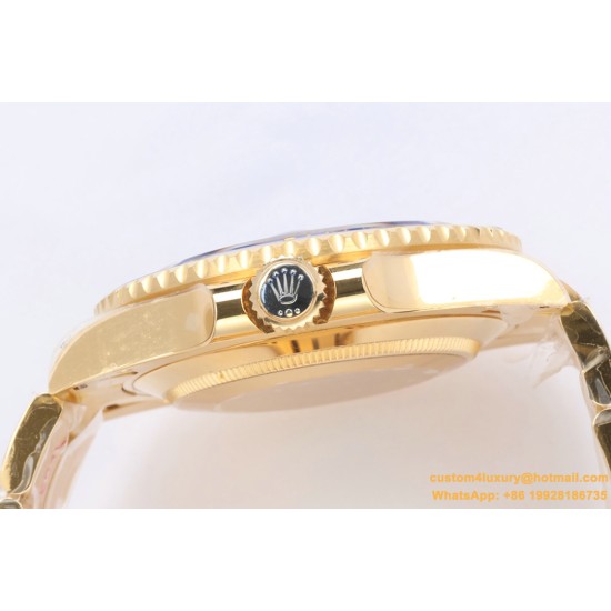 Submariner 126618LB 904L YG/YG Blue EWF Asian 3235