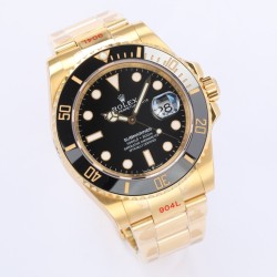 Submariner 126618LN 41mm 904L YG/YG Blk EWF A3235