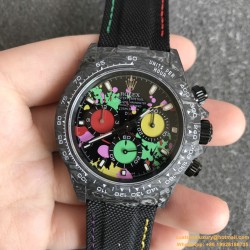 Daytona Diw 40mm Carbon/NY O Colorful Dial NOOB SA4130
