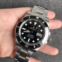 Submariner 116610LN 904L SS/SS Black V11 Noob SA3135