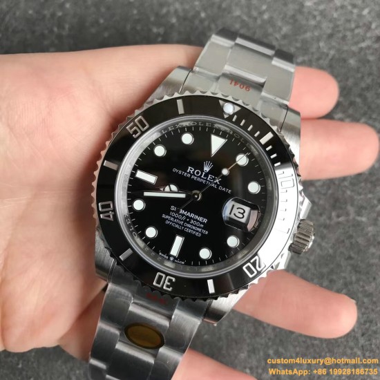 Submariner 116610LN 904L SS/SS Black V11 Noob SA3135