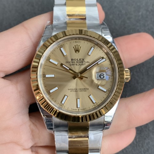 Datejust 126333 41mm Oyster 904L SS/YG Gold/Stk VSF VS3235