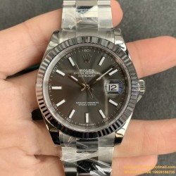 Datejust 126334 41mm Oyster Flt 904L SS/SS Grey/Stk VSF VS3235
