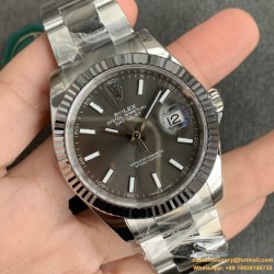 Datejust 126334 41mm Oyster Flt 904L SS/SS Grey/Stk VSF VS3235