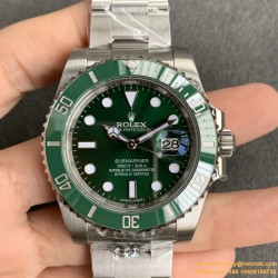 Submariner 116610LV Hulk 40mm SS/SS Green Dial VSF VS3135