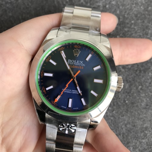 Milgauss Z Blue 116400GV SS/SS Blue ARF Asia 2836