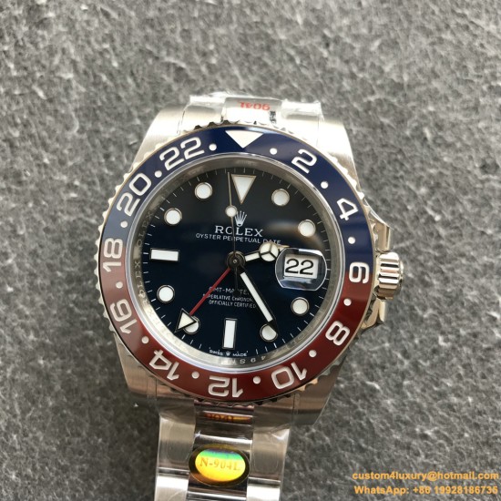 GMT Master II 116719 40mm SS/SS Black Dial Noob V11 VR3186(Limited quantity)