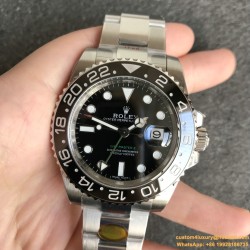 GMT II Blk/Blk SS/SS Noob A3186 Hour Hand Adj