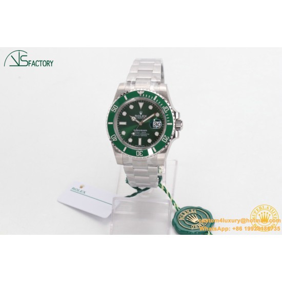 Submariner 116610LV Hulk 40mm SS/SS Green Dial VSF VS3135
