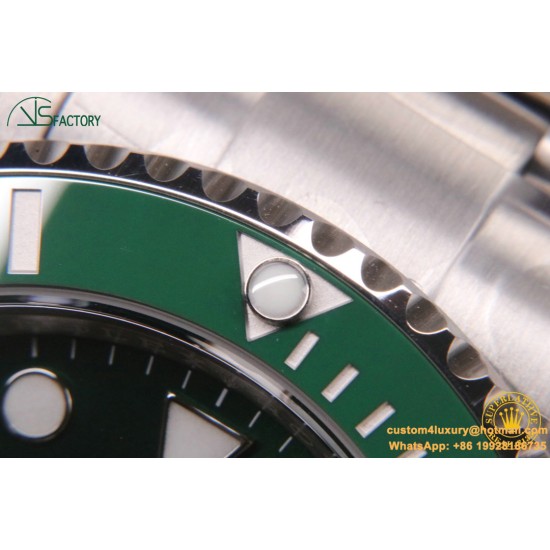 Submariner 116610LV Hulk 40mm SS/SS Green Dial VSF VS3135