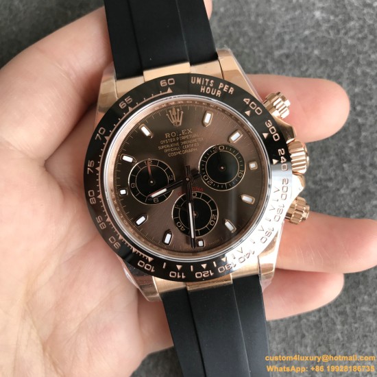 Daytona 116515 40mm RG/RU Brown Dial NOOB SH4130 V3(Gain Weight)