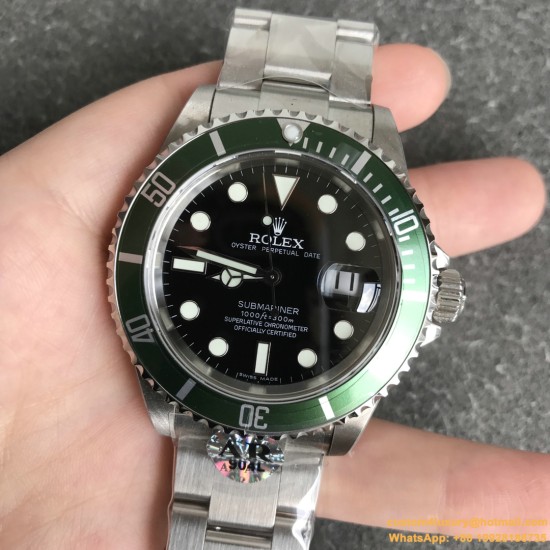 Submariner 116610LV Hulk 40mm SS/SS Green Dial ARF VS3135