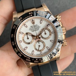 Daytona 116515 40mm RG/RU White Dial NOOB SH4130 V3(Gain Weight)
