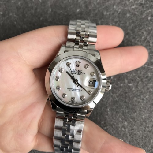 Datejust Ladies 28mm SS/SS Silver/Dia GSF H05