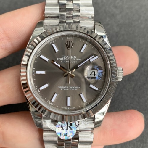 Datejust 126334 41mm Jub 904L SS/SS Grey/Stk ARF VR3235