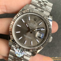 Datejust 126334 41mm Jub 904L SS/SS Grey/Stk ARF VR3235