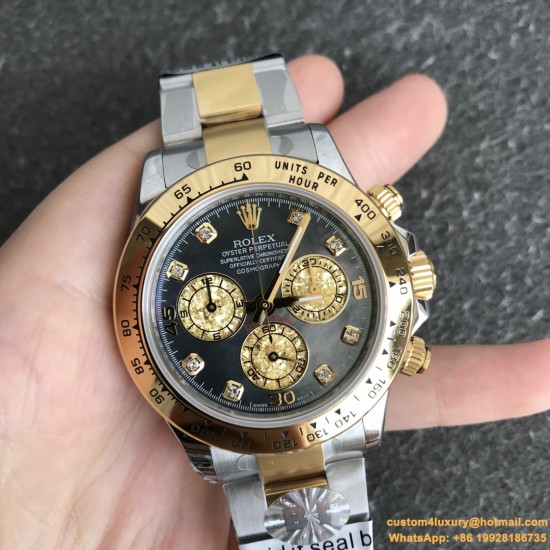 Daytona 116503 40MM YG/SS Black/Dia BLSF DD4130