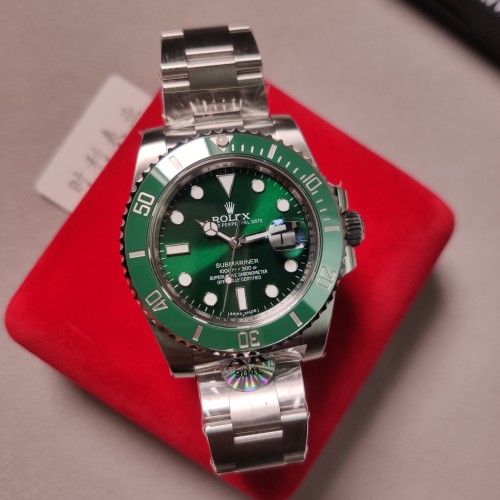 Submariner 116610LV Hulk 40mm SS/SS Green Dial ARF VS3135