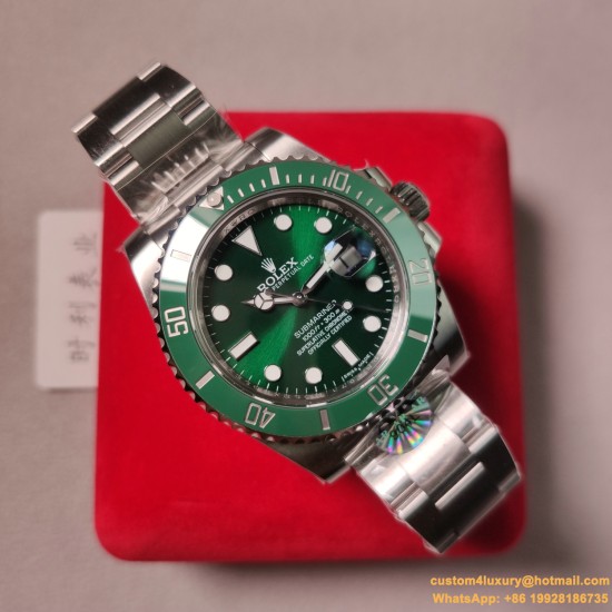 Submariner 116610LV Hulk 40mm SS/SS Green Dial ARF VS3135