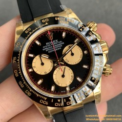 Daytona 126518 40mm YG/RU Black/Stk NOOB SH4131 Super Clone