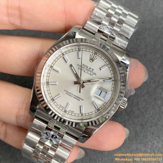 Datejust 126234 36mm Jub SS/SS Silver/Stk ARF VR3235