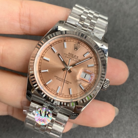 Datejust 126234 36mm Jub SS/SS RG/Stk ARF VR3235