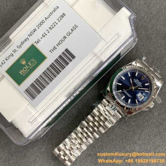 Datejust 126234 36mm Jub SS/SS Blue/Stk ARF VR3235