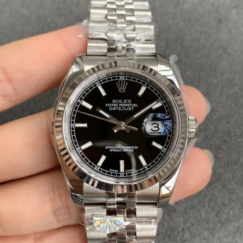 Datejust 126234 36mm Jub SS/SS Black/Stk ARF VR3235