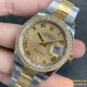 DateJust 36mm Oyst Dia 904L YG/SS Gold/Rmn EWF A3235