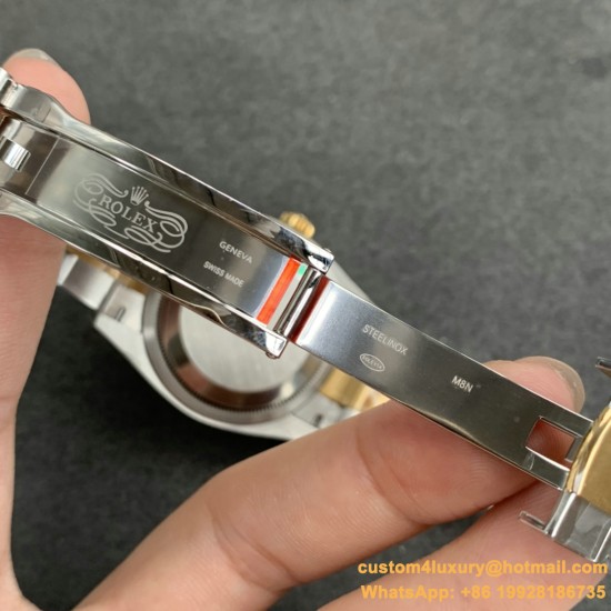 DateJust 36mm Oyst Dia 904L YG/SS Gold/Rmn EWF A3235