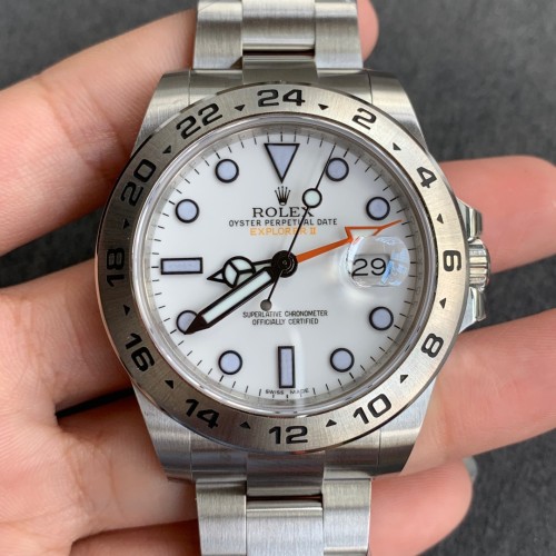 Explorer II 216570 904L SS/SS Wht GMF Asia 3187 CHS