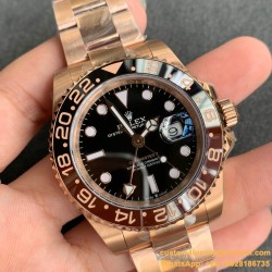 GMT Master II 126711 CHNR Rootbeer RG/RG Black Dial GMF VR3186