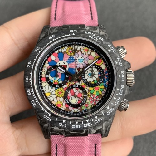 Daytona DIW 40mm Carbon/NY Pink Graffiti Dial WWF A7750