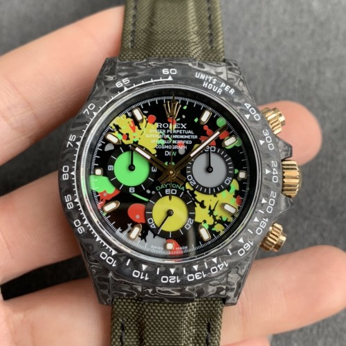 Daytona Diw 40mm Green FC/NY Black DIal WWF A7750