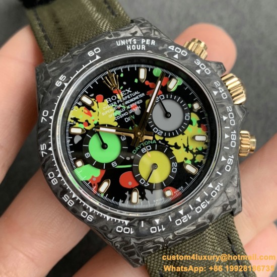 Daytona Diw 40mm Green FC/NY Black DIal WWF A7750