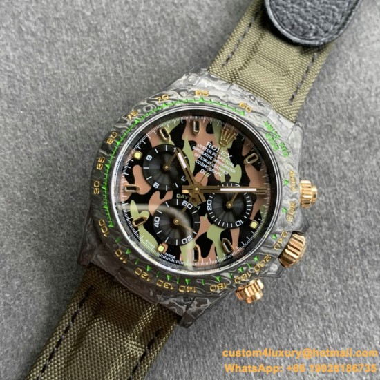 Daytona Diw 40mm Olive FC/NY Black Dial WWF A7750