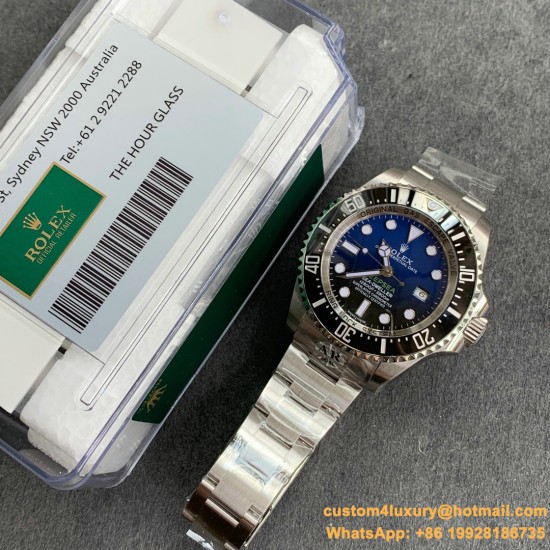 DeepSea Dweller 116660 904L SS/SS Blue ARF V2 SH3135
