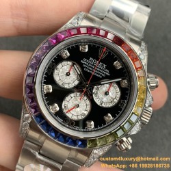 Daytona 116599 Rainbow 40mm SS/SS Black/Dia BLF SH4130