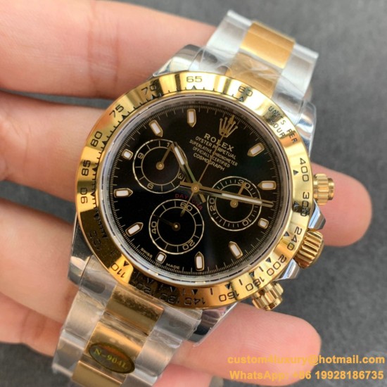 Daytona 116503 40mm YG/SS Black/Stk NOOB SA4130