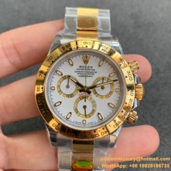 Daytona 126503 40mm YG/SS White/Stk NOOB SH4131 Super Clone
