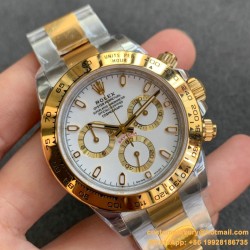 Daytona 126503 40mm YG/SS White/Stk NOOB SH4131 Super Clone