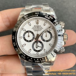 Daytona 126500 40mm SS/SS White Dial NOOB SH4130 Super Clone