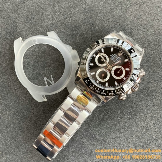 Daytona 126500 40mm SS/SS Black Dial NOOB SH4130 Super Clone